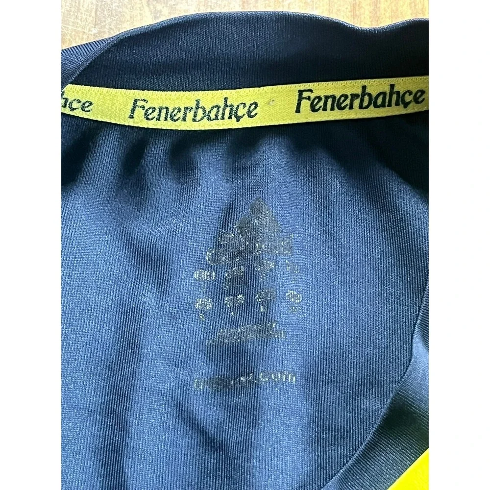 Adidas Fenerbahçe SK Soccer Jersey Navy Yellow‎ Türk Telekom ClimaCool Kit Men S